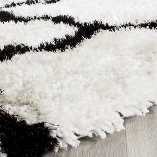 Safavieh Sg-Bsg-Barcelona Shag Barcelona 319 Ivory/Black Area Rug Detail