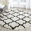 Safavieh Sg-Bsg-Barcelona Shag Barcelona 319 Ivory/Black Area Rug Room Scene