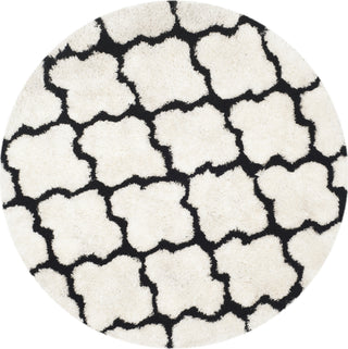 Safavieh Sg-Bsg-Barcelona Shag Barcelona 319 Ivory/Black Area Rug Round