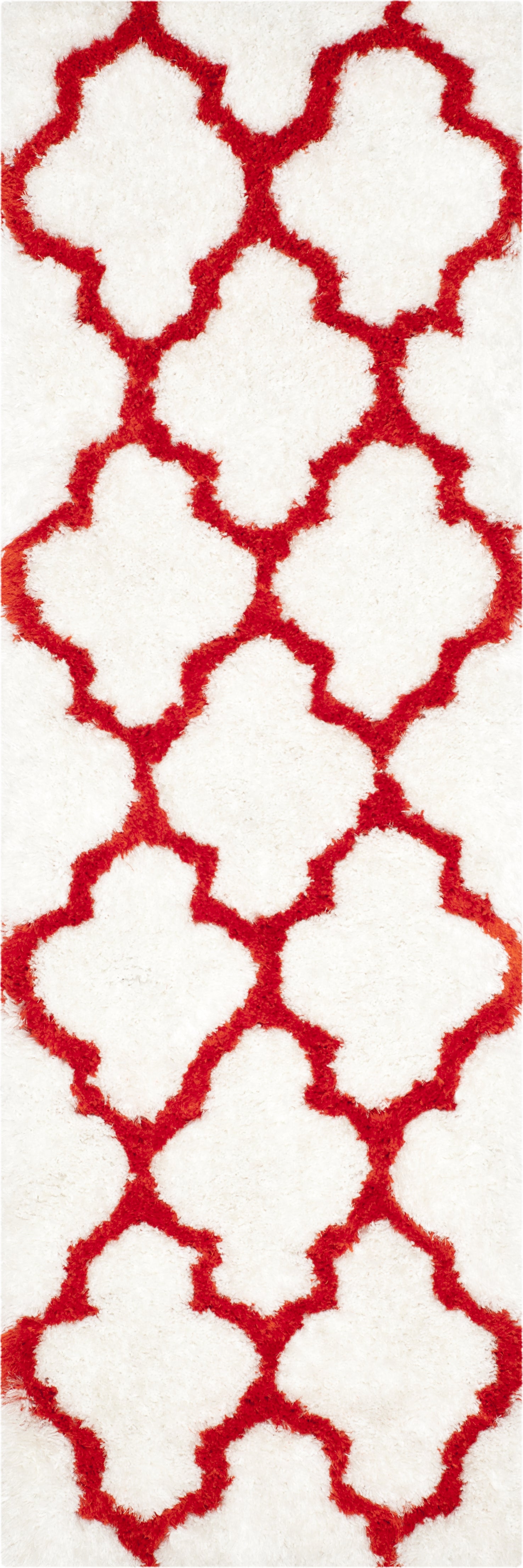 Safavieh Sg-Bsg-Barcelona Shag Barcelona 319 Ivory/Rust Area Rug ...