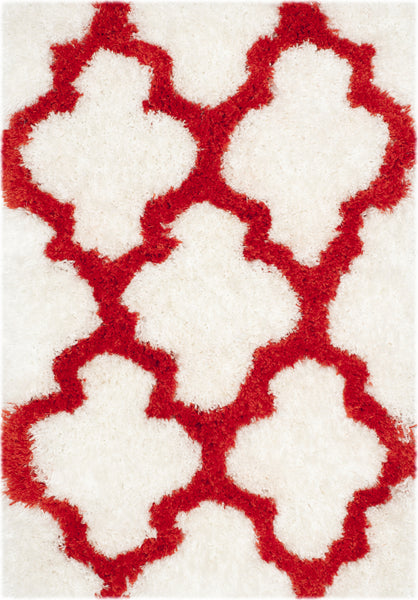 Safavieh Sg-Bsg-Barcelona Shag Barcelona 319 Ivory/Rust Area Rug ...