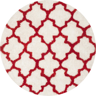 Safavieh Sg-Bsg-Barcelona Shag Barcelona 319 Ivory/Rust Area Rug Round