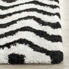 Safavieh Sg-Bsg-Barcelona Shag Barcelona 320 Ivory/Black Area Rug Detail