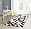 Safavieh Sg-Bsg-Barcelona Shag Barcelona 320 Ivory/Black Area Rug Room Scene Feature