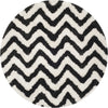 Safavieh Sg-Bsg-Barcelona Shag Barcelona 320 Ivory/Black Area Rug Round