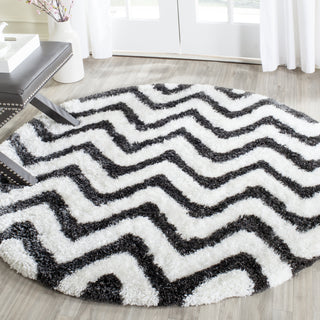 Safavieh Sg-Bsg-Barcelona Shag Barcelona 320 Graphite/Ivory Area Rug Room Scene