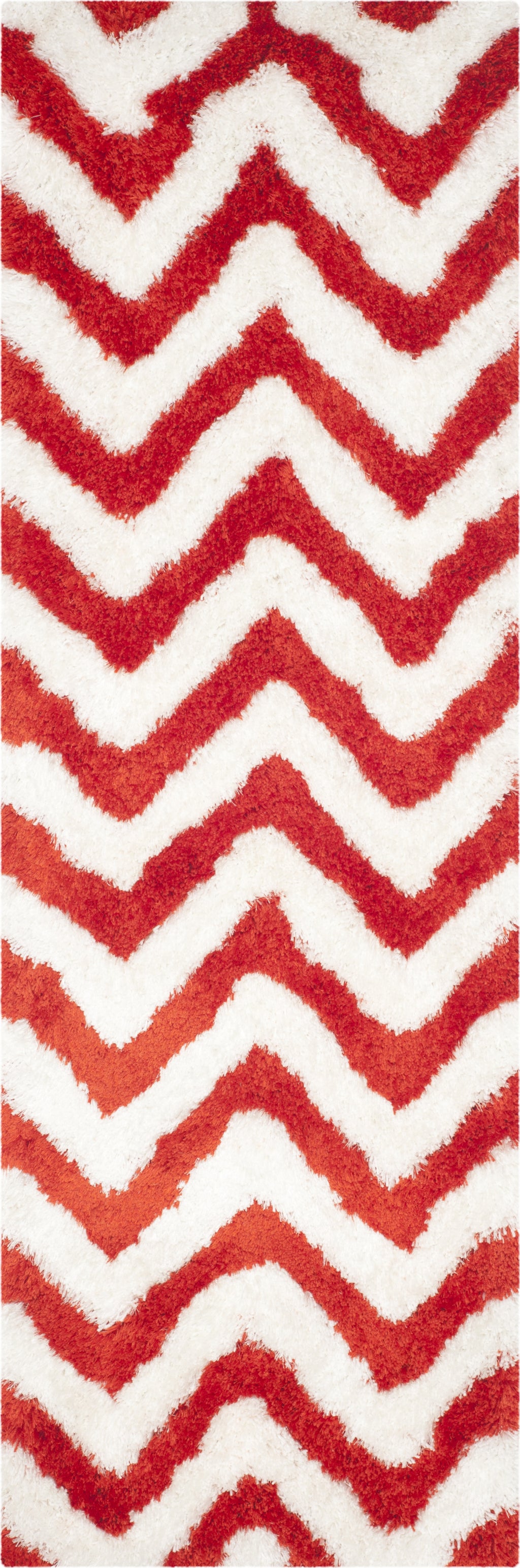Safavieh Sg-Bsg-Barcelona Shag Barcelona 320 Ivory/Rust Area Rug ...