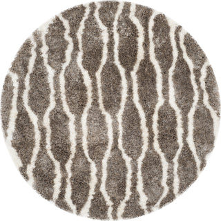 Safavieh Sg-Bsg-Barcelona Shag Barcelona 322 Silver/Ivory Area Rug Round