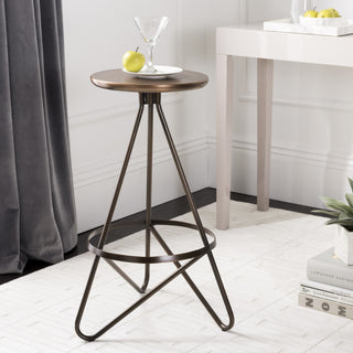 Safavieh Galexia Bar Stool Antique Copper  Feature