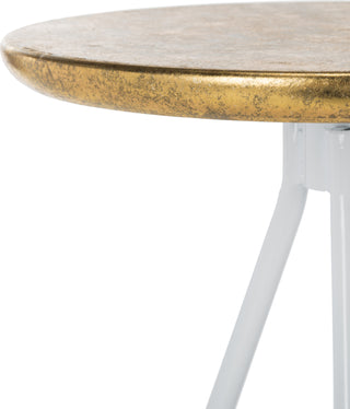 Safavieh Galexia Bar Stool White and Gold Top Furniture 