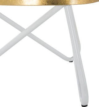 Safavieh Galexia Bar Stool White and Gold Top Furniture 