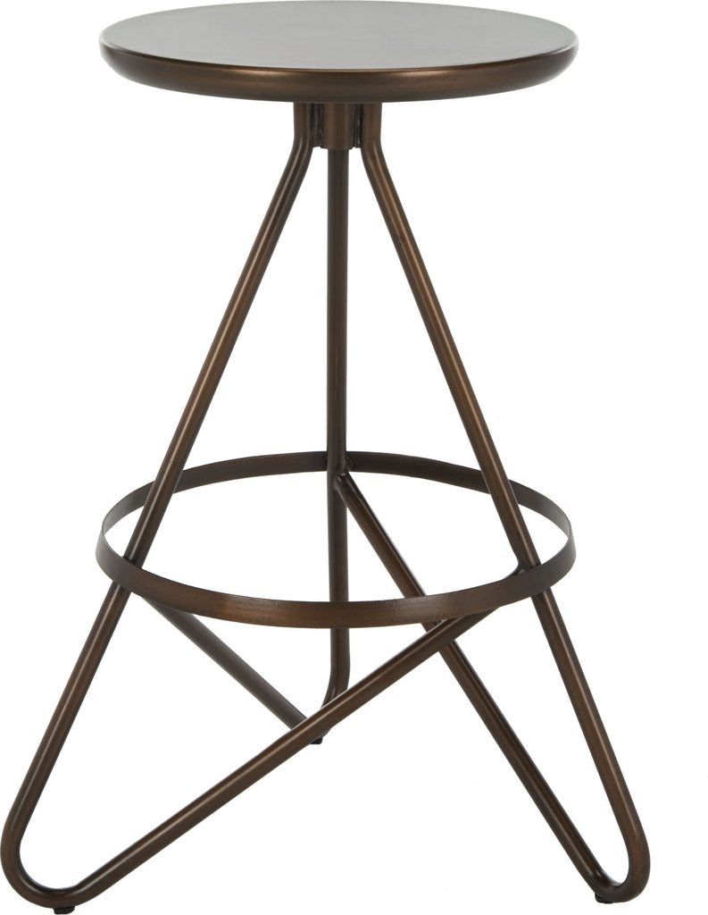 Safavieh Galexia Counter Stool Antique Copper Furniture main image