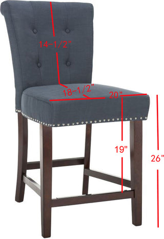 Safavieh Taylor Counter Stool Navy Furniture 