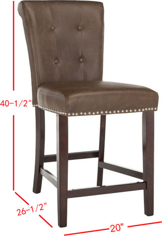 Safavieh Taylor Counter Stool Brown Furniture 