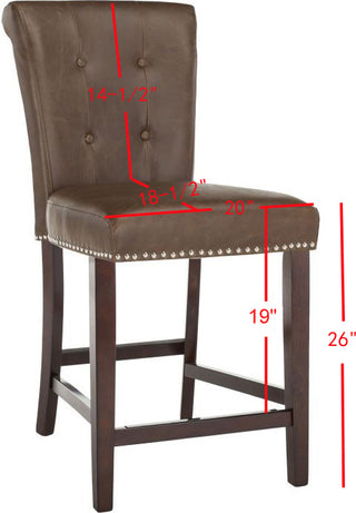 Safavieh Taylor Counter Stool Brown Furniture 