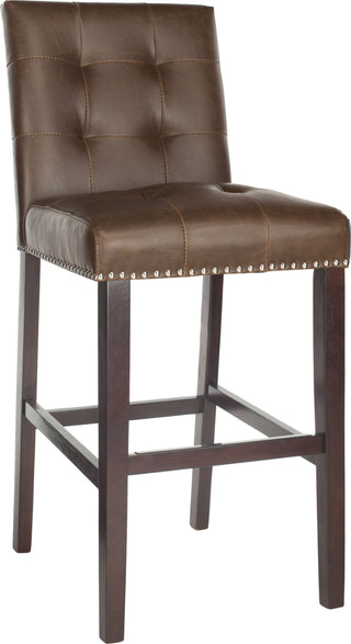 Safavieh Nikita Bar Stool Brown Furniture 