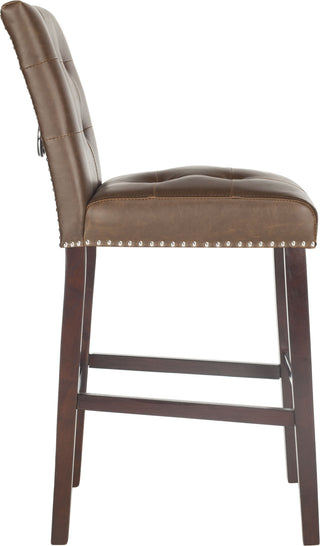 Safavieh Nikita Bar Stool Brown Furniture 