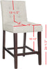 Safavieh Nikita Counter Stool Light Grey Furniture 