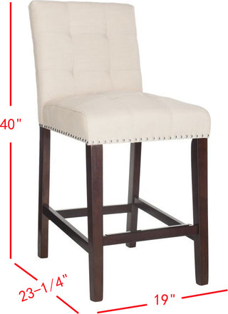 Safavieh Nikita Counter Stool Beige Furniture 