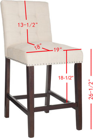 Safavieh Nikita Counter Stool Beige Furniture 