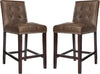 Safavieh Nikita Counter Stool Brown Furniture 