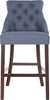 Safavieh Eleni Tufted Wing Back Bar Stool Navy Furniture main image