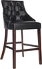 Safavieh Eleni Tufted Wing Back Bar Stool Black Furniture 