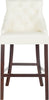 Safavieh Eleni Tufted Wing Back Bar Stool White Furniture main image