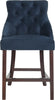 Safavieh Eleni Tufted Wing Back Counter Stool Navy Furniture main image