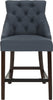 Safavieh Eleni Tufted Wing Back Counter Stool Navy Furniture main image