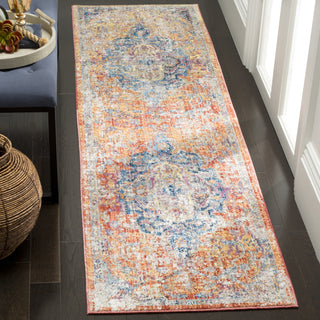 Safavieh Bristol BTL350S Blue/Orange Area Rug 