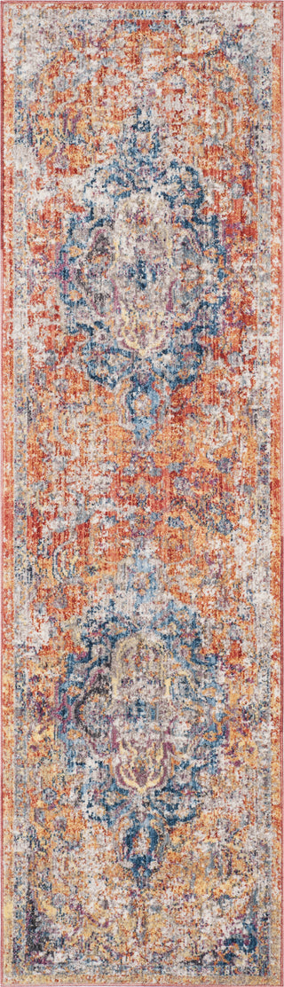 Safavieh Bristol BTL350S Blue/Orange Area Rug 