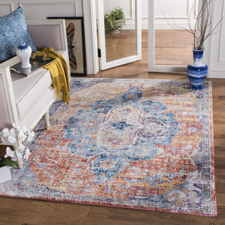 Safavieh Bristol BTL350S Blue/Orange Area Rug 