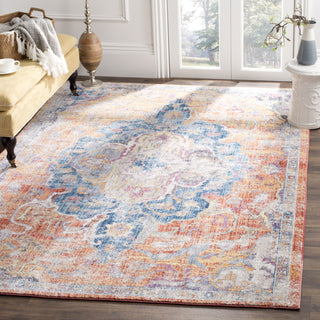 Safavieh Bristol BTL350S Blue/Orange Area Rug  Feature