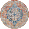 Safavieh Bristol BTL350S Blue/Orange Area Rug 