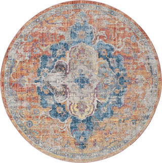 Safavieh Bristol BTL350S Blue/Orange Area Rug 