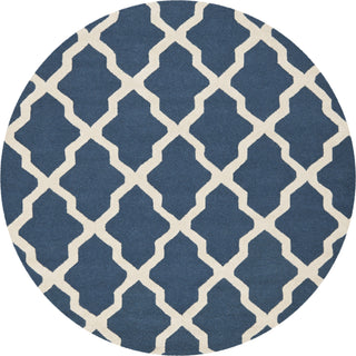 Safavieh Cambridge 121 Navy Blue/Ivory Area Rug Round