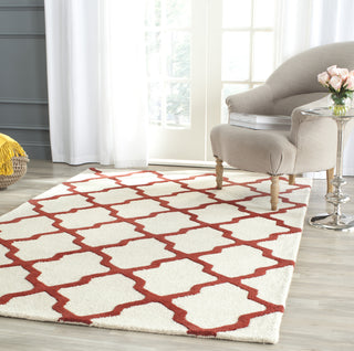 Safavieh Cambridge 121 Ivory/Rust Area Rug Room Scene Feature