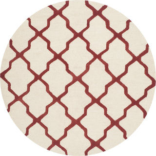 Safavieh Cambridge 121 Ivory/Rust Area Rug Round