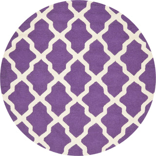 Safavieh Cambridge 121 Purple/Ivory Area Rug Round