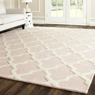 Safavieh Cambridge 121 Light Pink/Ivory Area Rug Room Scene