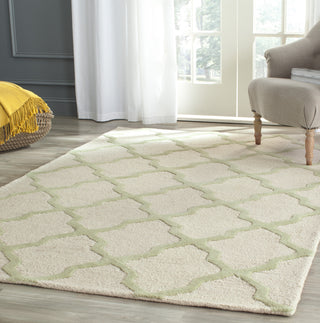 Safavieh Cambridge 121 Ivory/Light Green Area Rug Room Scene Feature