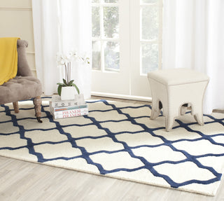 Safavieh Cambridge 121 Ivory/Navy Area Rug Room Scene Feature