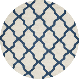 Safavieh Cambridge 121 Ivory/Navy Area Rug Round