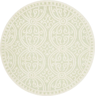 Safavieh Cambridge 123 Light Green/Ivory Area Rug Round