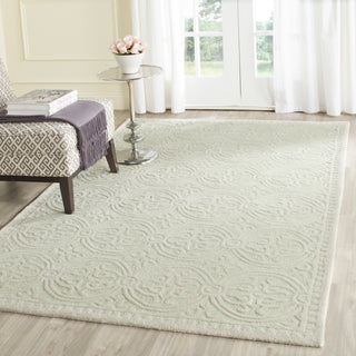 Safavieh Cambridge 123 Light Green/Ivory Area Rug Room Scene Feature