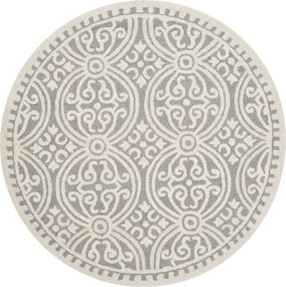 Safavieh Cambridge 123 Silver/Ivory Area Rug Round