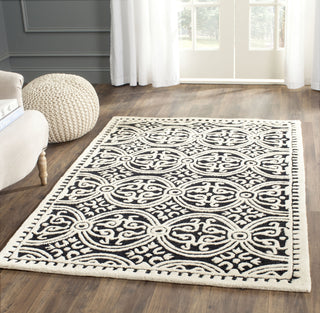 Safavieh Cambridge 123 Black/Ivory Area Rug Room Scene