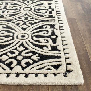 Safavieh Cambridge 123 Black/Ivory Area Rug Detail