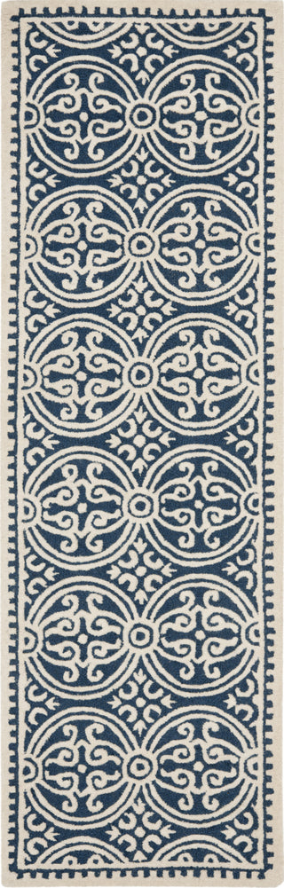 Safavieh Cambridge 123 Navy Blue/Ivory Area Rug Runner